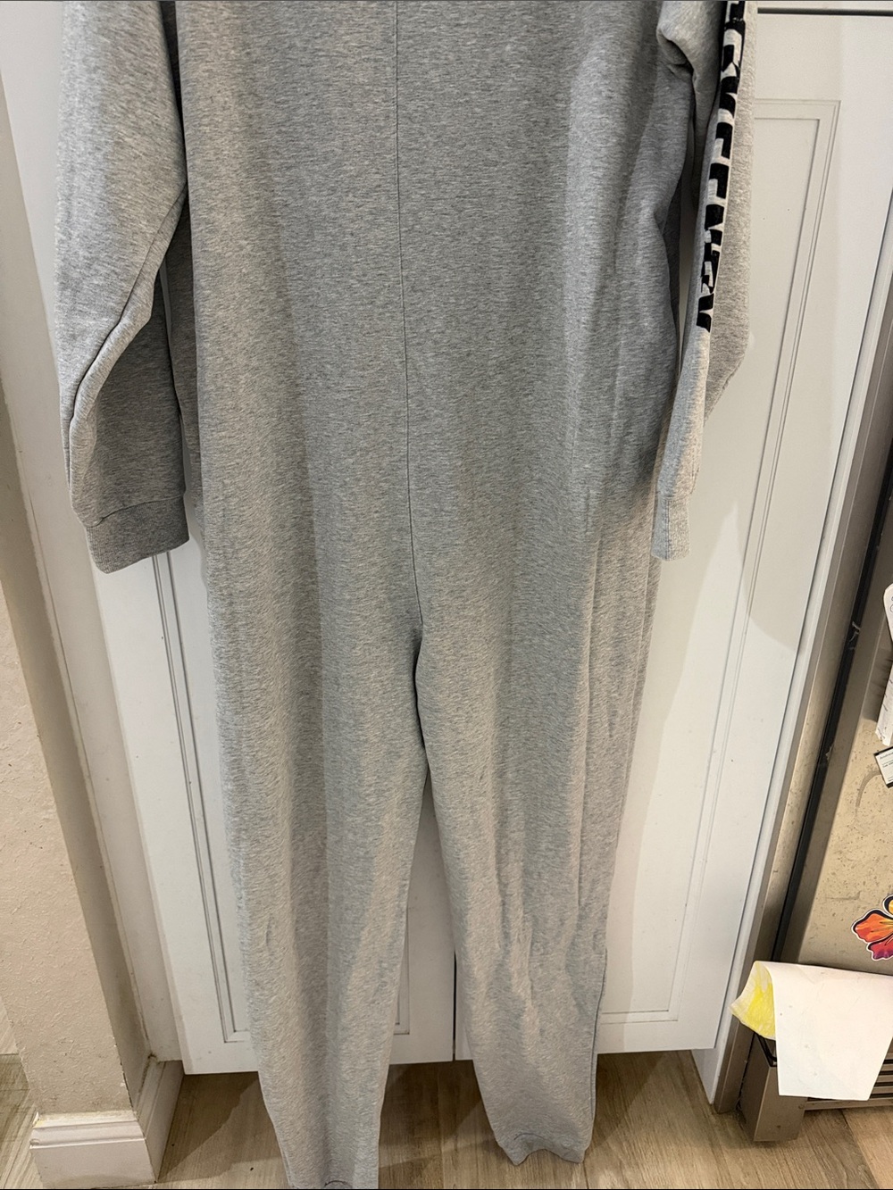 Savage X Fenty Light Gray Zip Hoodie Onesie with Rose Gold Zipper - Picture 6 of 6